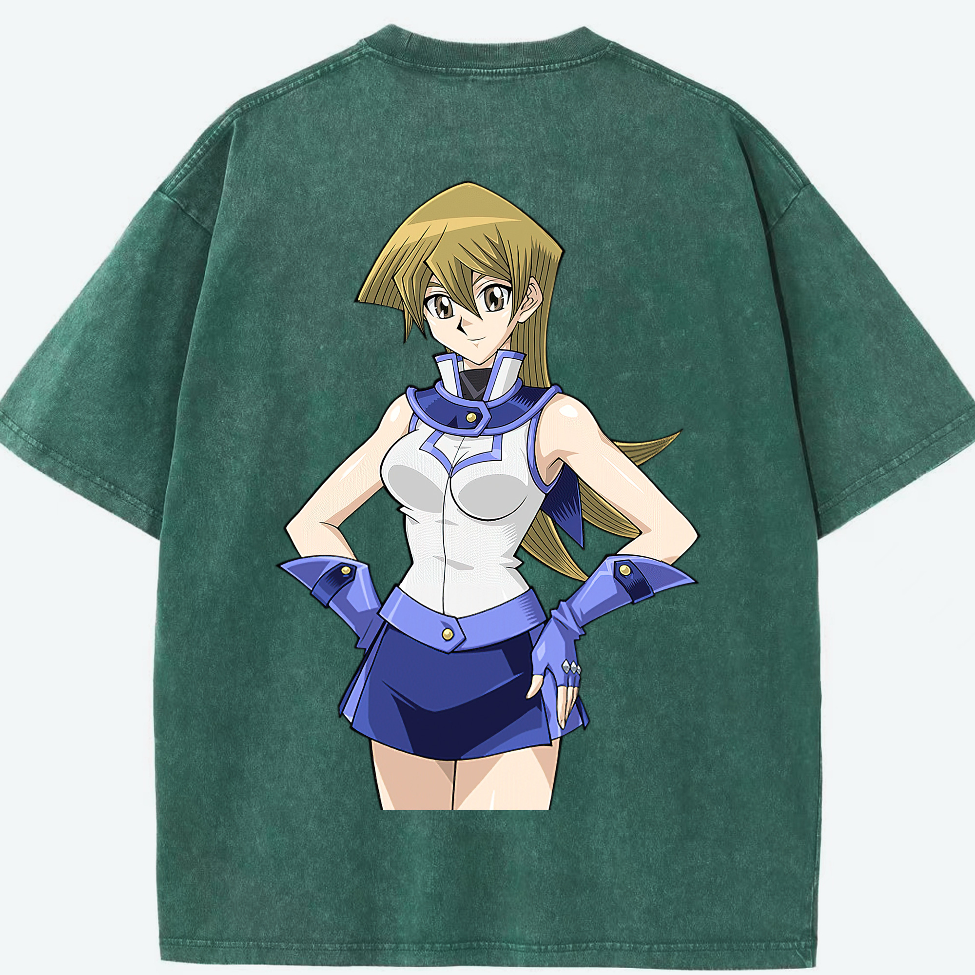 （画像用） 遊☆戯☆王 Yu-Gi-Oh! 綿100% ヴィンテージ風 半袖Tシャツ（背面プリント）